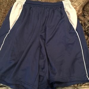 Score Soccer Shorts Blue With White Trim *Size Adult S/XL Junior*